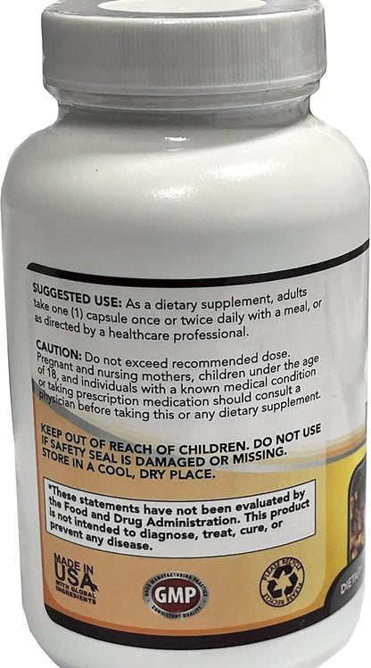 Simply Natures Pure Premium Berberine HCl 500mg - 120 Capsules - Cardiovascular Gastrointestinal Immune Support - Chromium...
