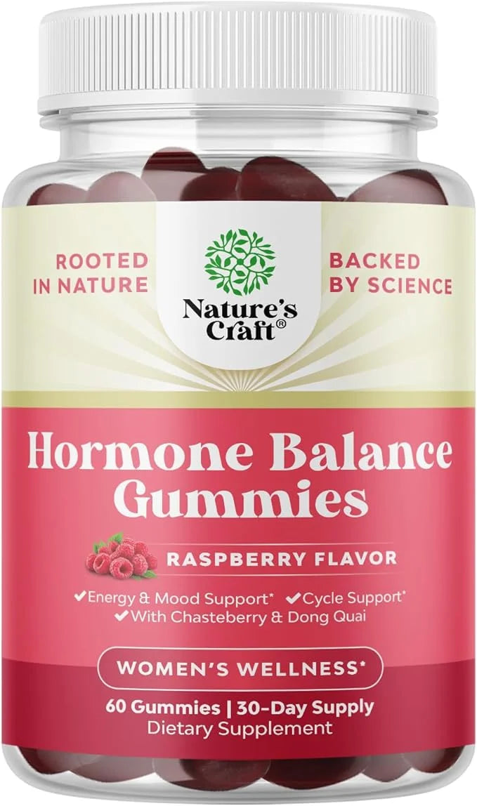 Hormone Balance for Women Gummies of All Ages - PMS Support Supplement for Women, Regulate Menstrual Cycle & Hormonal Bala...