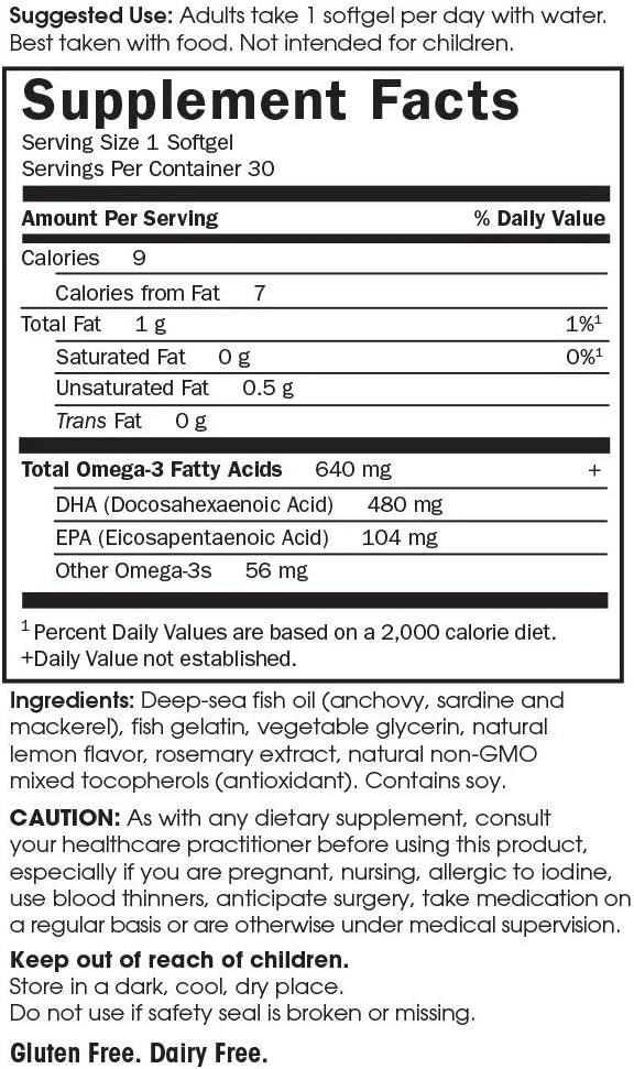 Garden of Life Minami Natural Prenatal 3 Fish 30 Count