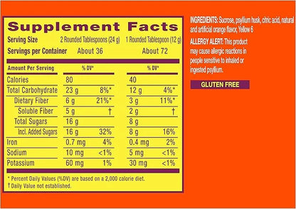Metamucil Fiber, 4-in-1 Psyllium Fiber Supplement 72 Servings 1.9 Pound 1)