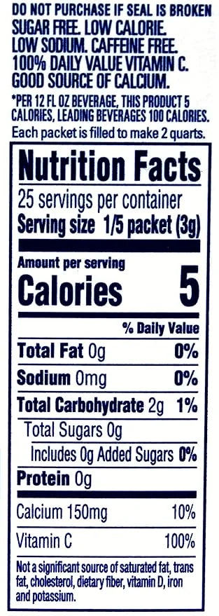 Crystal Light Pitcher Packets, Classic Orange, 2.5 OZ - Product Image