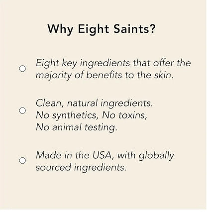 Eight Saints Skincare Pure Hyaluronic Acid Serum for Face Plumping, Natural and Organic Vitamin C Face Serum with Vitamin ...