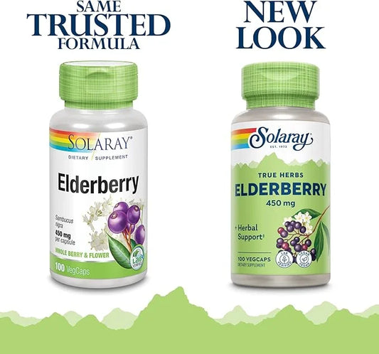 Solaray Elderberry Berry & Flower 450mg 100ct