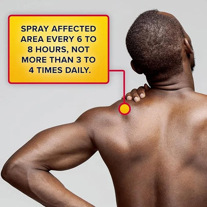 Aspercreme Lidocaine Dry Spray Soothes Aggravated 4% Lidocaine 4 Oz.