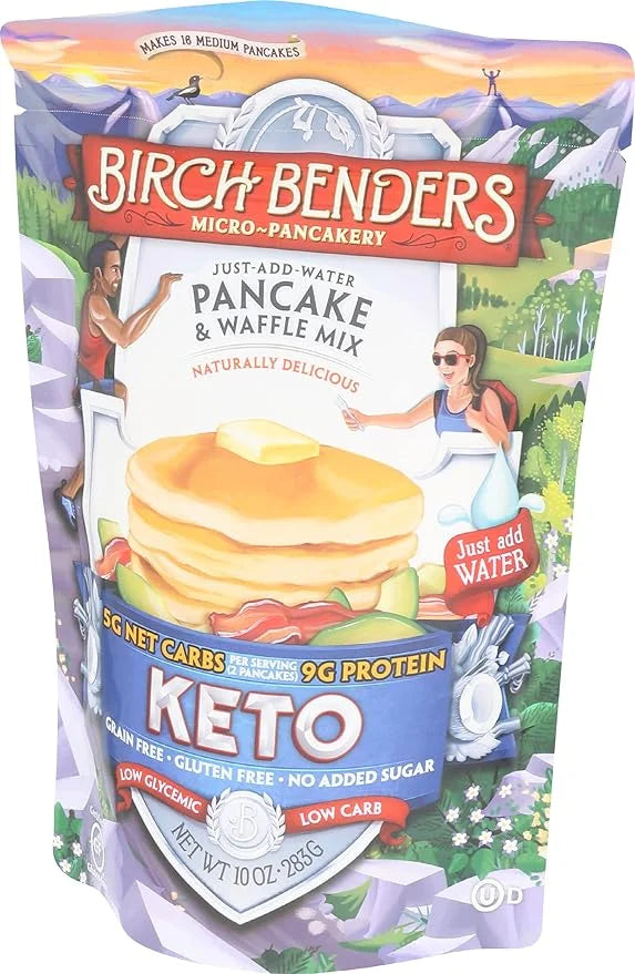 Birch Benders Griddle Cakes, Pancake Waffle Mix Keto, 10 Ounce - Product Image