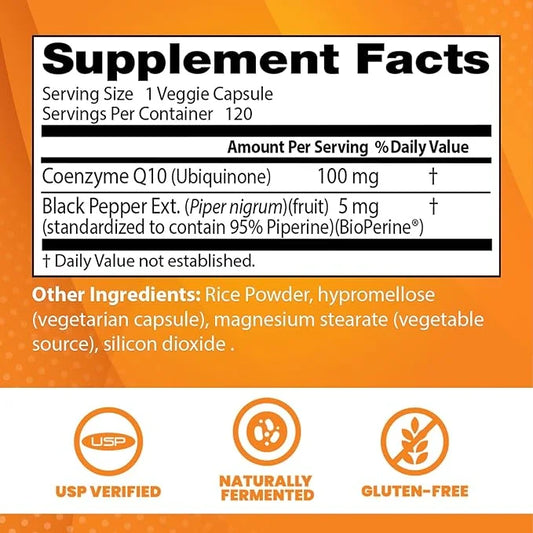 Doctor's Best High Absorption CoQ10 100 Mg, 120 count
