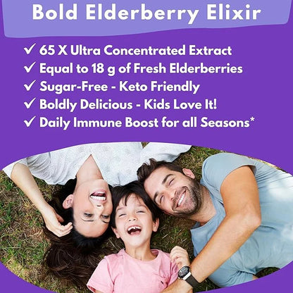 Elderberry Elixir – 65x Concentrated Extract 4 Fl.