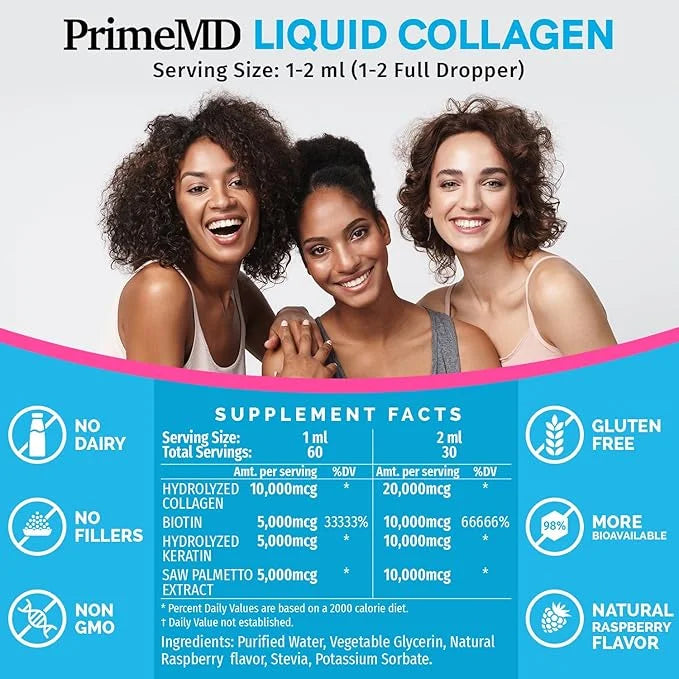 Liquid Collagen Peptides for Women 2fl oz 1)