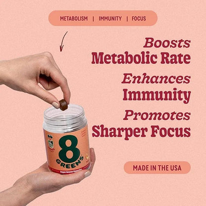 8Greens Daily Greens Gummies B12 - 50 Vegan 4