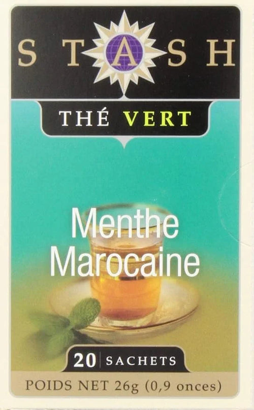 Stash Tea Moroccan Mint Green Tea - Caffeinated, Non-GMO Project Verified Premium Tea with No Artificial Ingredients, 20 C...