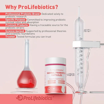 Vaginal Probiotics for Women pH Balance Flora,30 Servings
