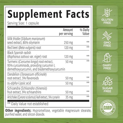 NEW ROOTS HERBAL Liver Shield 80% Silymarin 90 Capsules