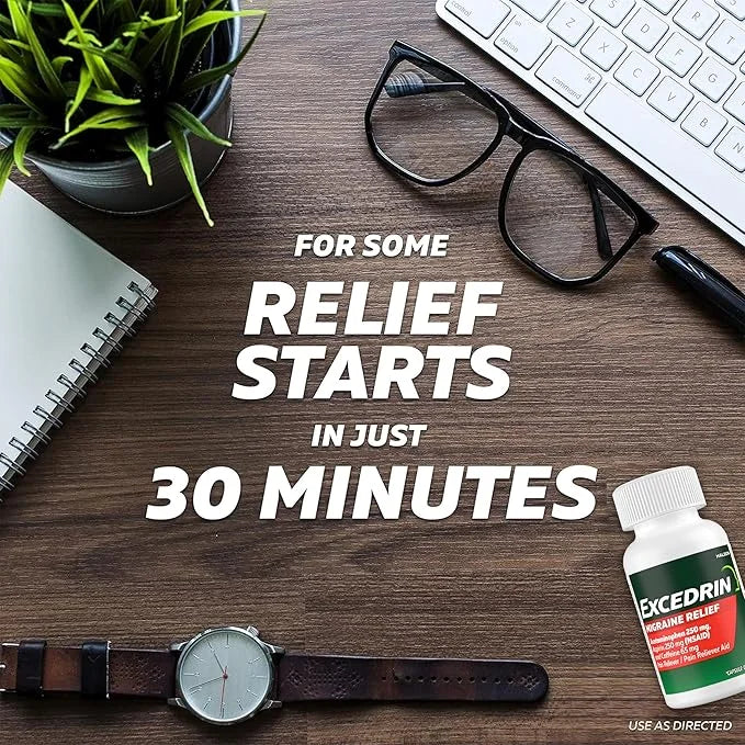 Excedrin Migraine Relief Caplets to Alleviate 200 Count