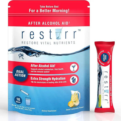 restirr After Alcohol Aid & Recovery: Supports Liver Health, Metabolism, Immune System with DHM, Milk Thistle, B-Complex w...