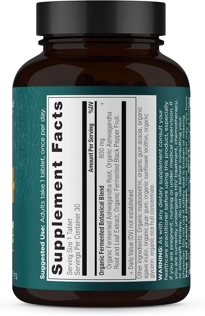 Ashwagandha Tablets by Ancient Nutrition, Stress Relief, Supports Energy, Mental Clarity and Concentration, Reduces Fatigu...