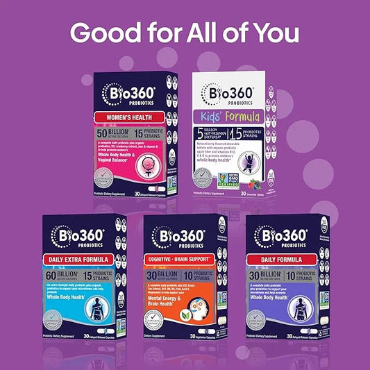 Kids Probiotic Supplement, Daily Support 15 Strains 5 Billion 30 Chewable (2 Pack)