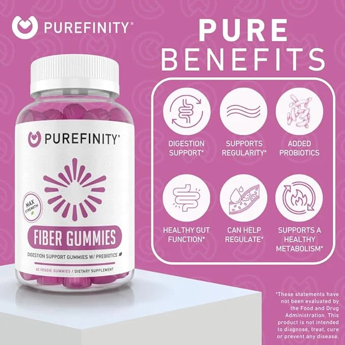 Fiber FOS Inulin Gummies – Chicory 60 Vegan