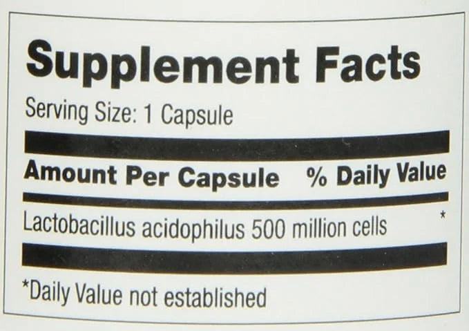 Optimum Acidophilus Lactobacilli Capsules, 100 Count