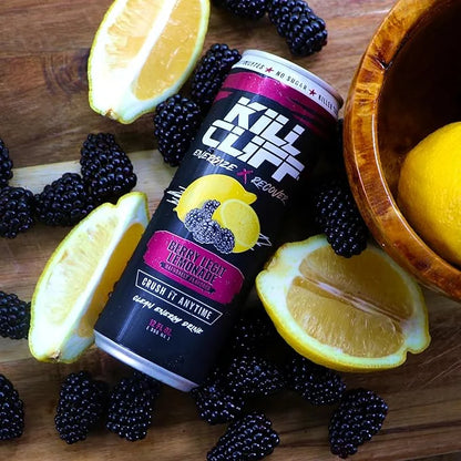 Kill Cliff Recovery Energy Drink, Berry Legit Lemonade, Sugar & Gluten Free Drinks, Green Tea, Electrolytes and Natural Ca...