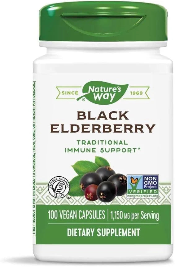 Nature's Way Elderberry, 100 Cap, (Pack 2)
