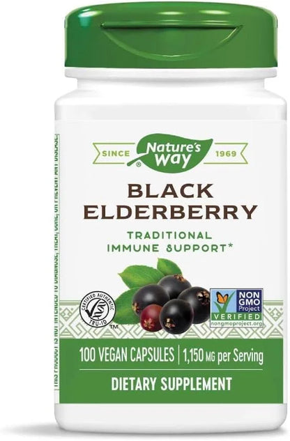 Nature's Way Elderberry, 100 Cap, (Pack 2)