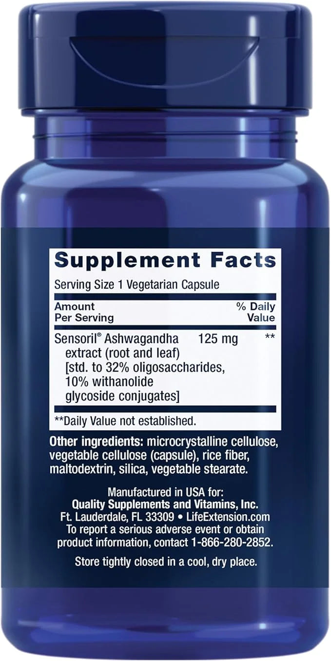 Life Extension DHEA 25mg and Optimized Ashwagandha - Supplements for Hormone Balance, Stress Relief, Immune and Cognitive ...