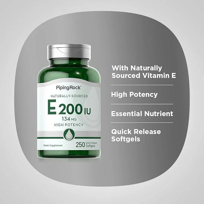 Piping Rock Vitamin E 200 IU 250 Softgel