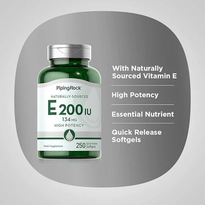 Piping Rock Vitamin E 200 IU 250 Softgel