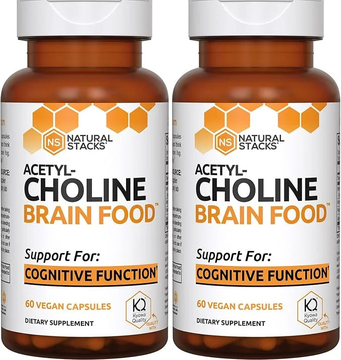 Acetylcholine Brain Food - Acetyl L-Carnitine & Alpha GPC Supplement - Supports Production of Acetylcholine - Neurotransmi...
