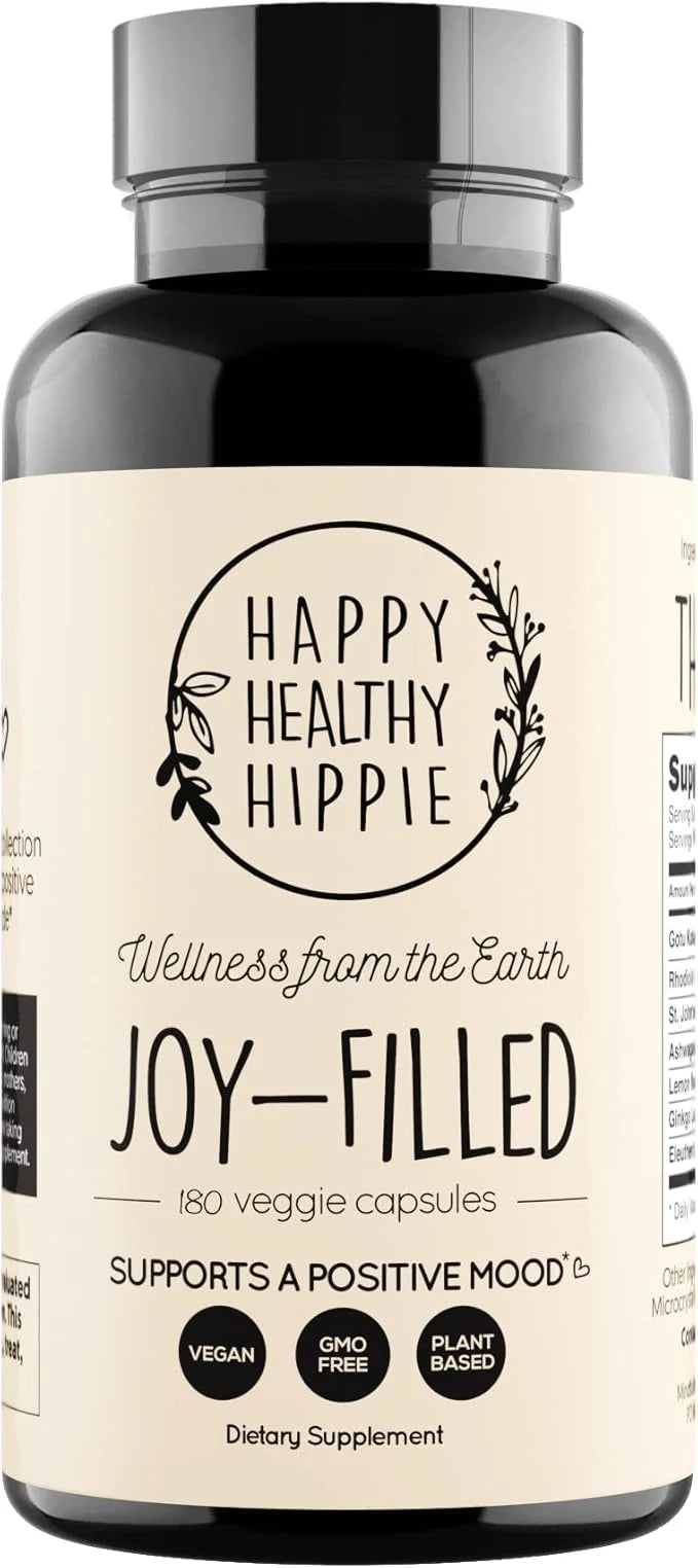 Joy-Filled Mood Support Supplement with St 100% Plant-Based 180 ct