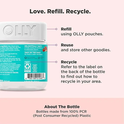Olly Teen Girl Multi Gummy, Healthy 15 Essential 35 Day 70 Count
