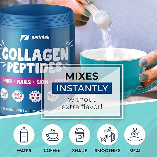 Collagen Powder for Women Men Types (1Lb) Non-GMO