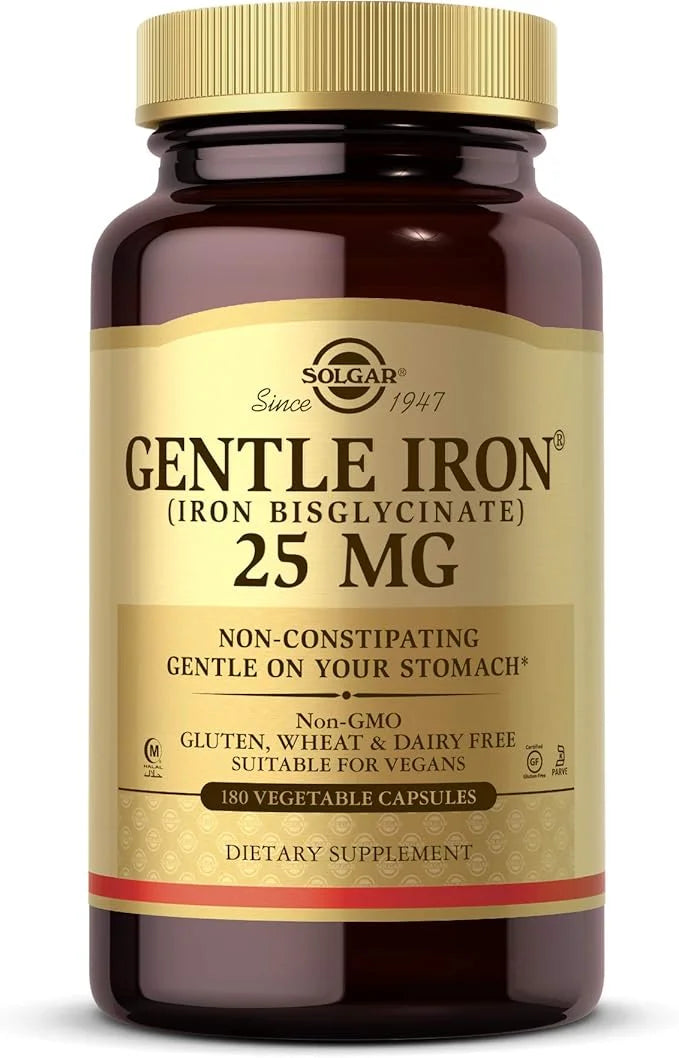 Solgar Gentle Iron - Ideal for Sensitive StomachsRed Blood Cell Supplement, , Non Constipating & GMO, Vegan, Gluten & Dair...