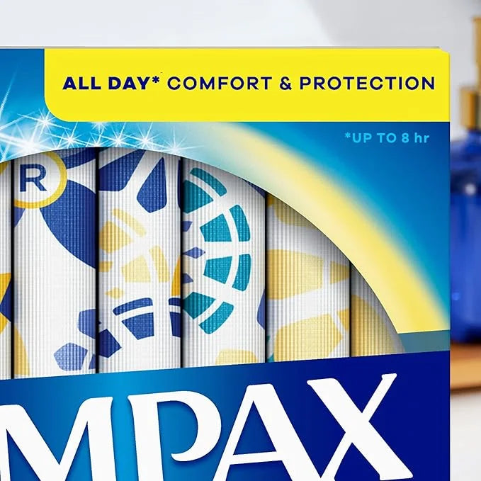 Tampax Pearl Tampons Regular Absorbency, 50 Count 2 Packs (100 Count