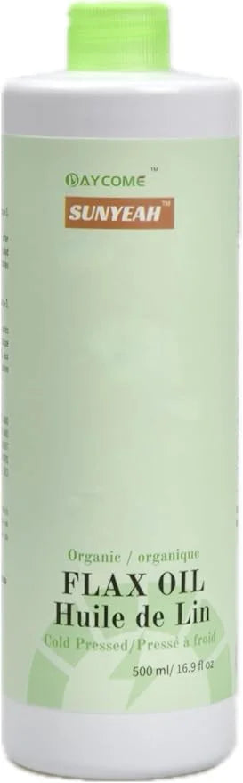 Canadian Organic Flaxseed Oil - 100% Pure, Cold presss, Unrefined, Non-GMO-Saskatchewan Harvest - Essential Fatty Acids fo...