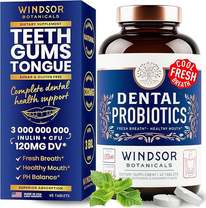 Oral Probiotics for Mouth and Bad Breath 3BN CFU 45 Chewable