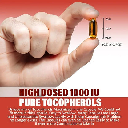 Kala Health Vitamin E 1000 IU 450mg Vitamin 4 Tocopherols