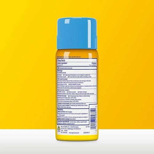 Aspercreme Lidocaine Dry Spray Soothes Aggravated 4% Lidocaine 4 Oz.