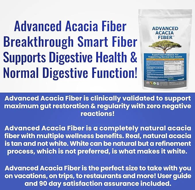 Advanced Acacia Fiber Powder 2.5 Ibs (40oz) Soluble