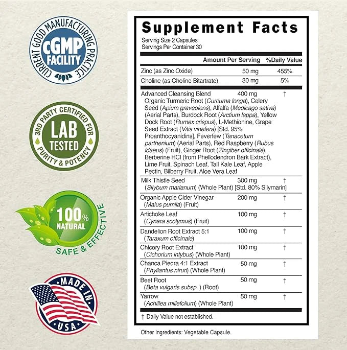 Nora Ross Herbmaster Liver Detox & Cleanse 90 Count