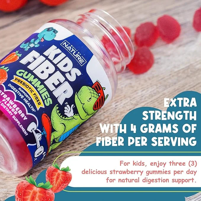 Kids Fiber Gummies, Daily Chicory Root 60 Gummies