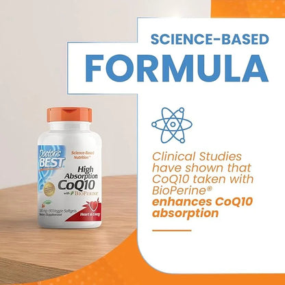 Doctor's Best High Absorption CoQ10 300 mg, 90 Veggie