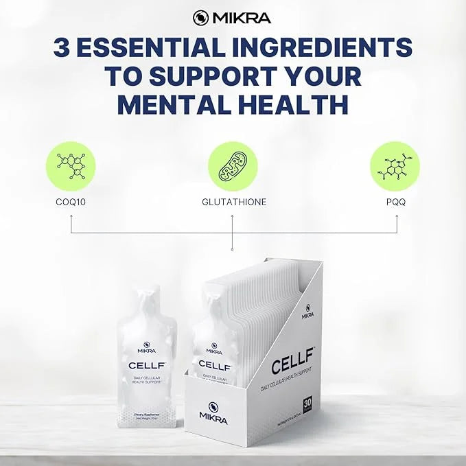 CELLF™ 2.0 Cellular Performance Supplement 30 Day CoQ10 PQQ 10ml Each