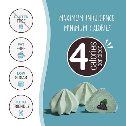 Don't Worry Keto Friendly Meringue Cookies - Chocolate & Hazelnut Cookies, Only 4 Calories per Piece!, Gluten Free Cookies...