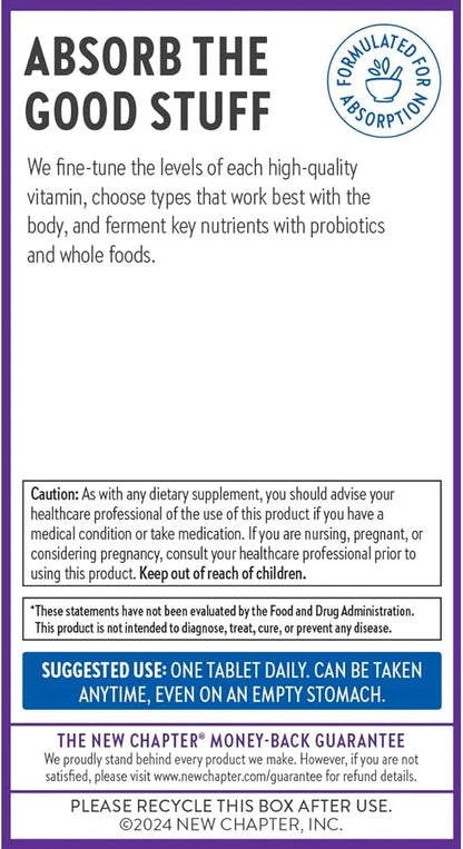 New Chapter Vitamin B Complex – B12 + B6 + 30 ct