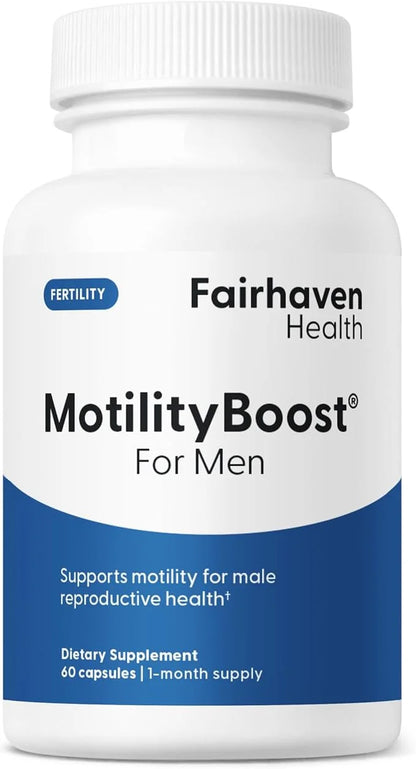 Fairhaven Health MotilityBoost for Men | Prenatal Male Fertility Supplement for Motility Strength | Pre-Conception for Him...