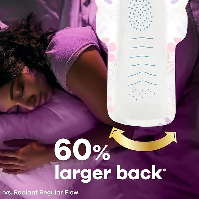 Always Radiant FlexFoam Pads for Women, 5, Extra 100% Leak 26 Count