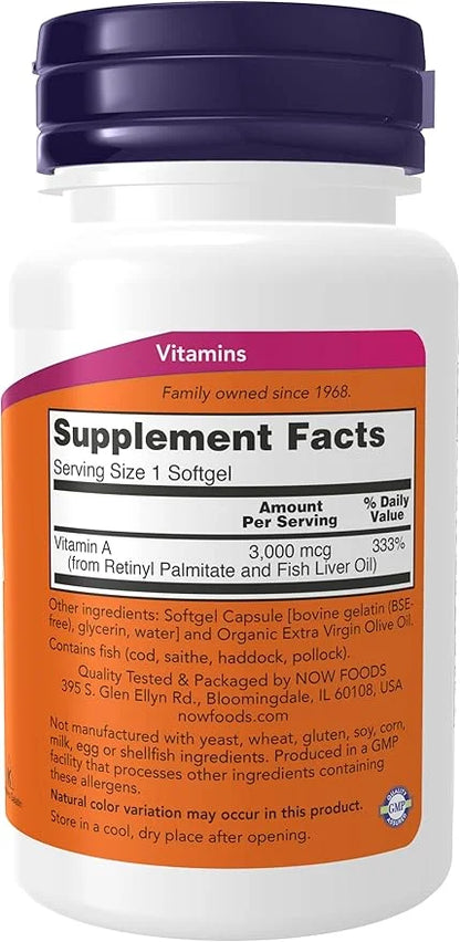 Vitamin A 10000 IU, 100 Sgels 3)