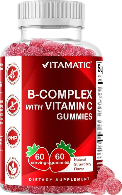 Vitamatic Vitamin B Complex Gummies 60 Gummies (1 Bottle)