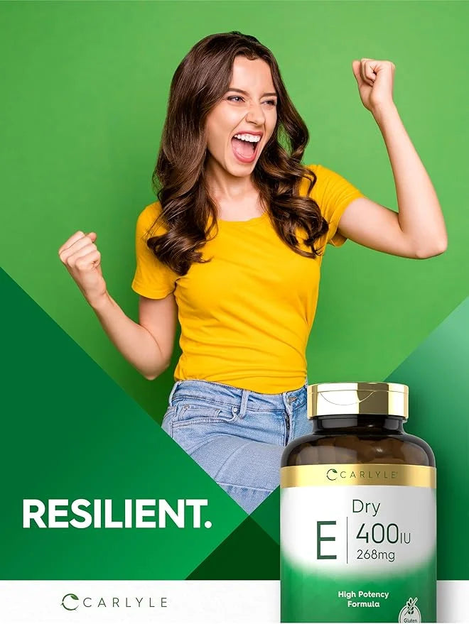 Carlyle Dry Vitamin E 400 IU (268mg) | 120 Capsules